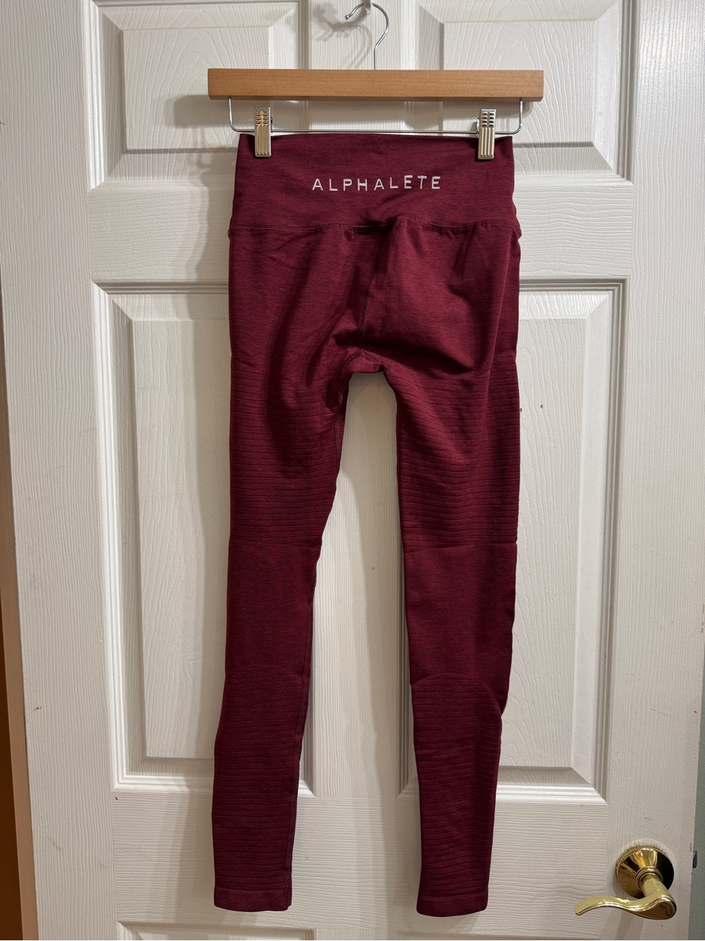 Alphalete Burgundy Seamless High-Rise Leggings